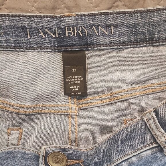 Lane Bryant Navy Side Stripe Jeans Size 22 - Picture 3 of 4